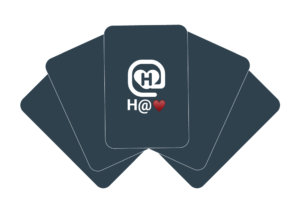 illustration, carte de jeux avec le logo H@coeur